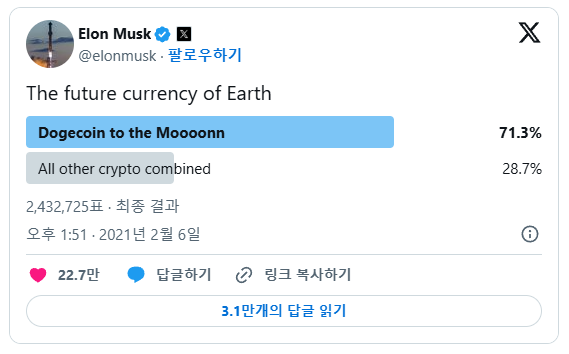 도지코인 전망 시세 호재